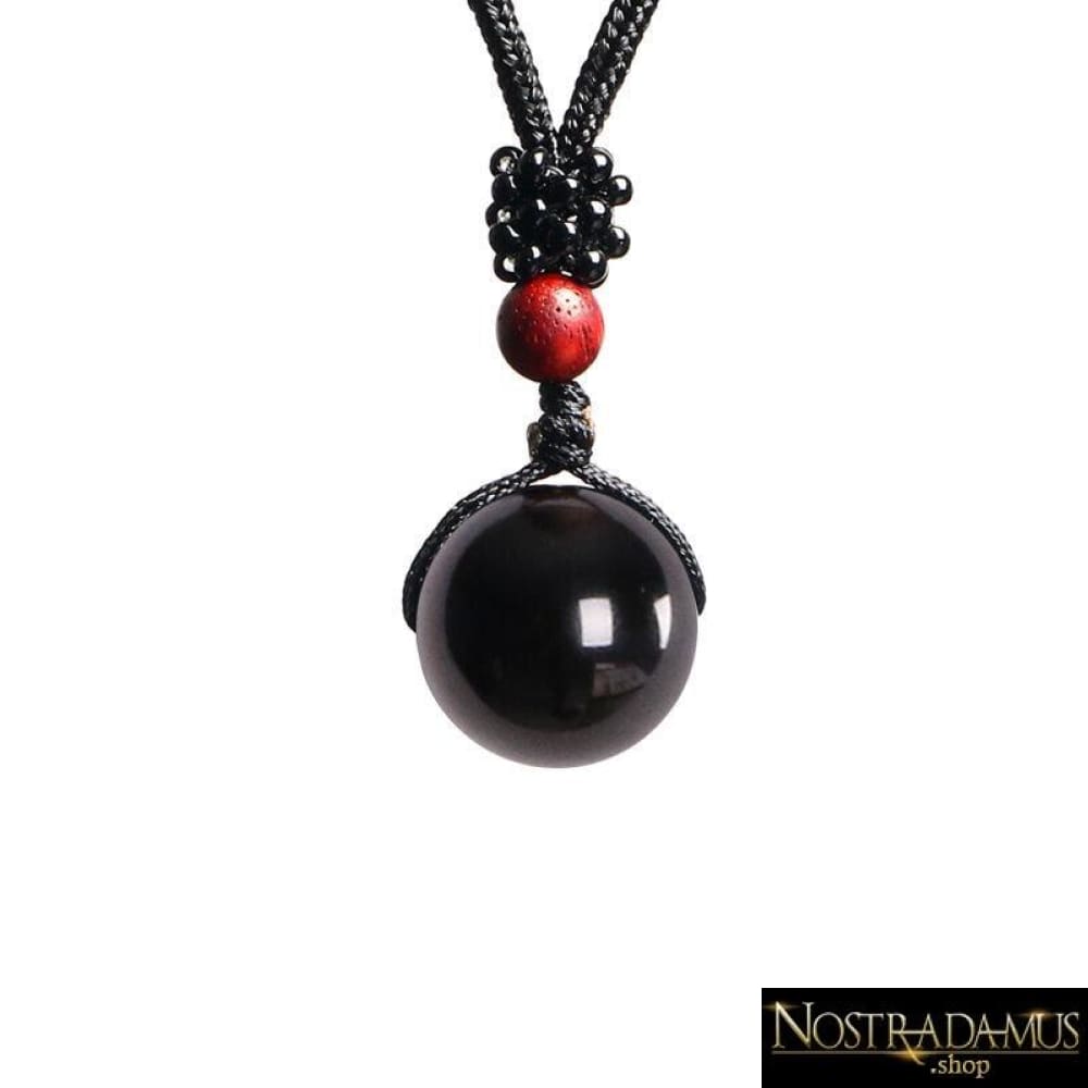 Pendentif Perle de Protection en Obsidienne - Pendentifs