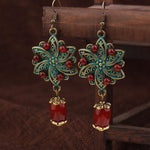 Boucles d'Oreilles 'Ancrage & Vitalité' - Agate Rouge