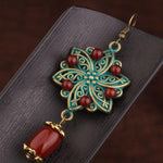 Boucles d'Oreilles 'Ancrage & Vitalité' - Agate Rouge