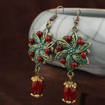 Boucles d'Oreilles 'Ancrage & Vitalité' - Agate Rouge