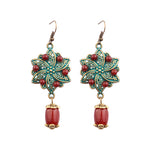 Boucles d'Oreilles 'Ancrage & Vitalité' - Agate Rouge