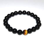 Bracelet 'Sérénité & Protection' - Onyx Noir & Œil de Tigre