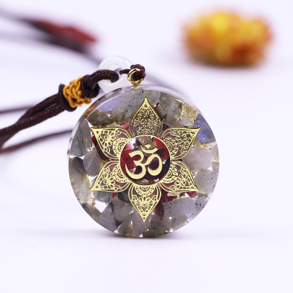 Pendentif Orgonite 'Protection & Vitalité'