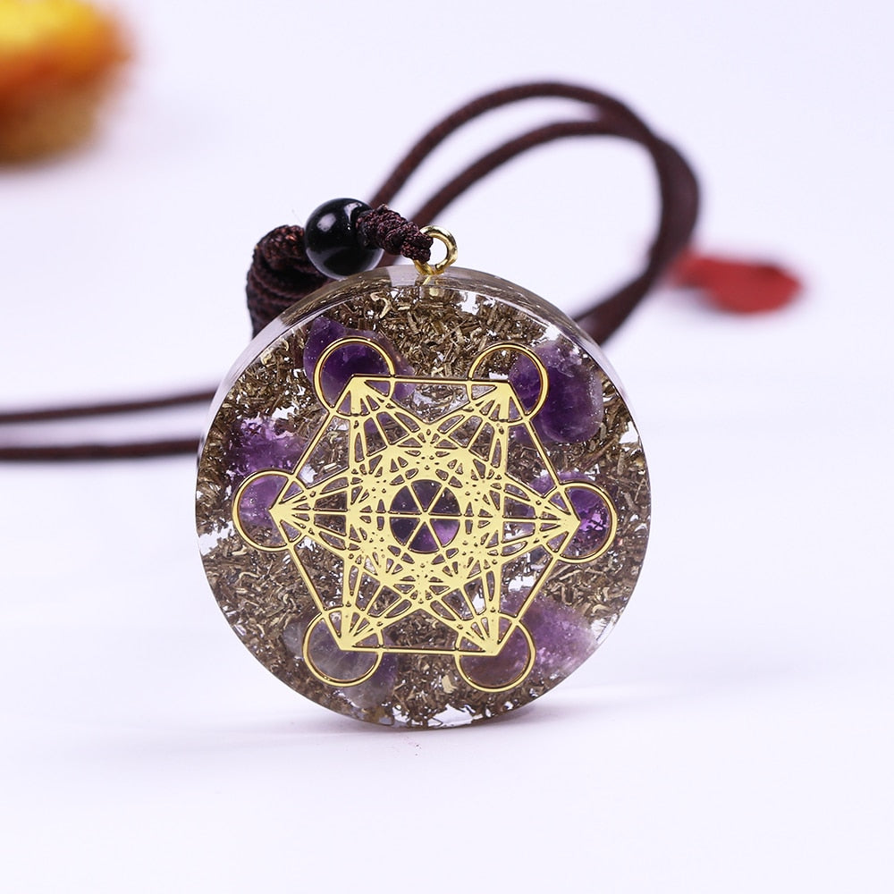 Pendentif Orgonite 'Éveil & Ascension'