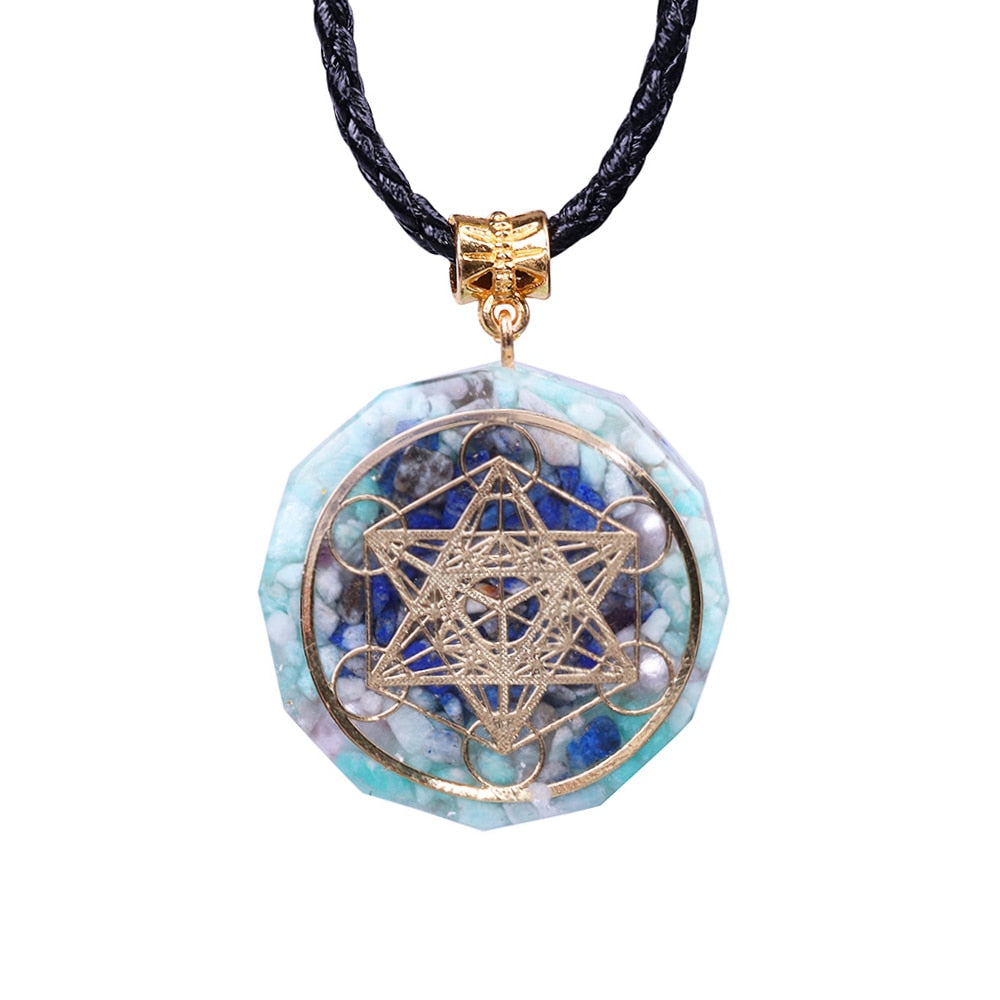 Pendentif Orgonite - Énergies de la Chance