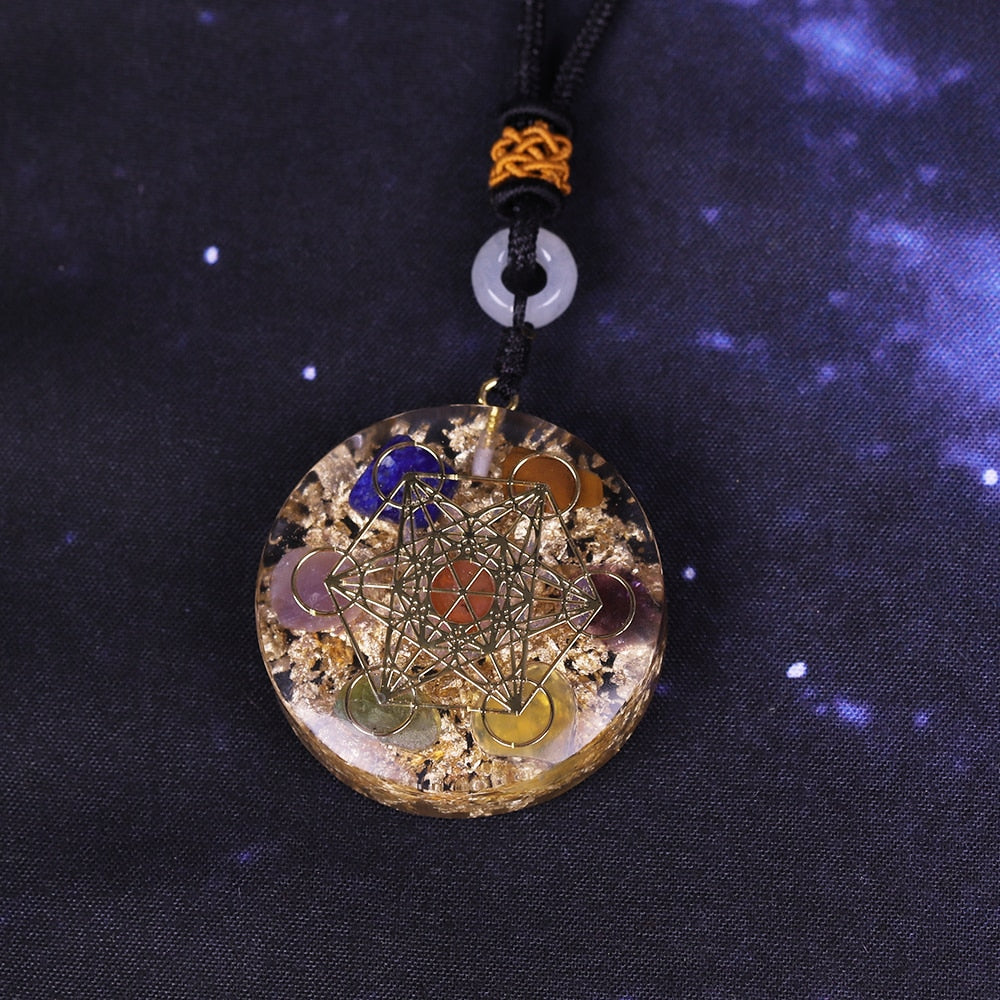 Pendentif Orgonite - Pierres d'Abondance