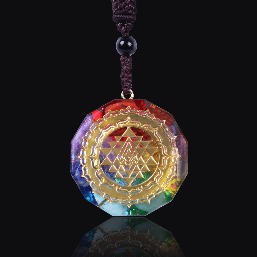 Pendentif Orgonite - Régénération des Chakras