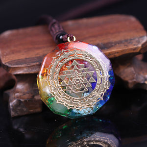 Pendentif Orgonite - Régénération des Chakras