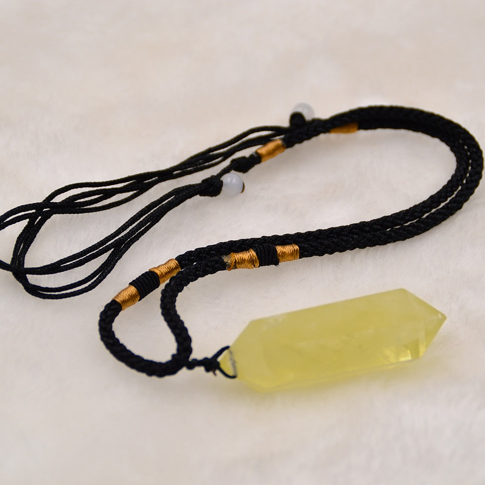 Pendentif 'Pierre d'Abondance' en Citrine