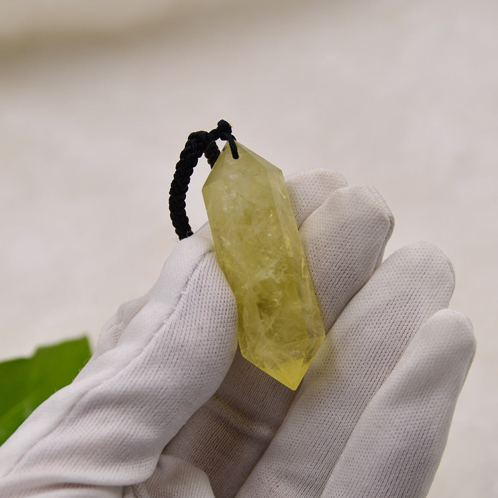 Pendentif 'Pierre d'Abondance' en Citrine