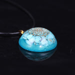 Pendentif Orgonite Turquoise - Clairvoyance & Protection