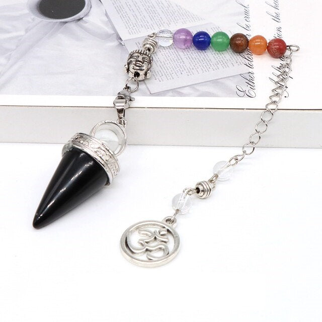 Pendule 'Viveka' en Obsidienne