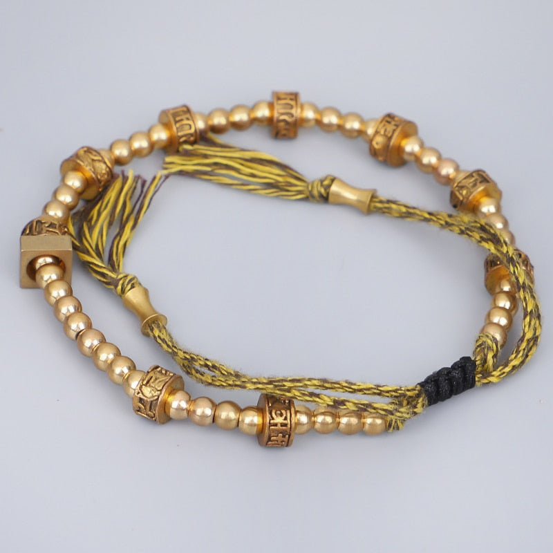 Bracelet Tibétain 'Mantra d'Abondance'