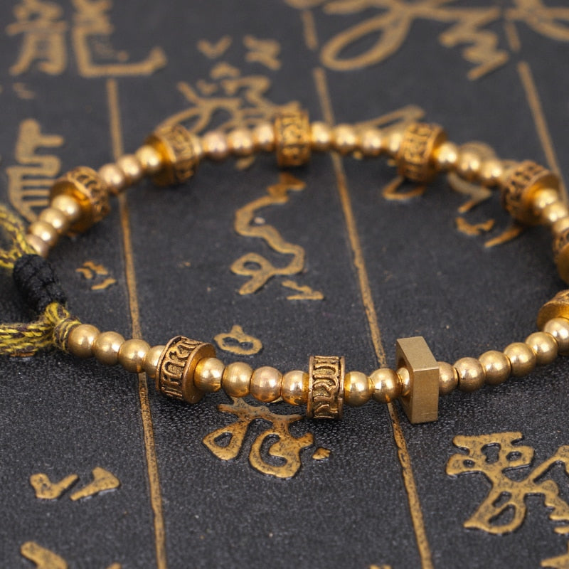 Bracelet Tibétain 'Mantra d'Abondance'