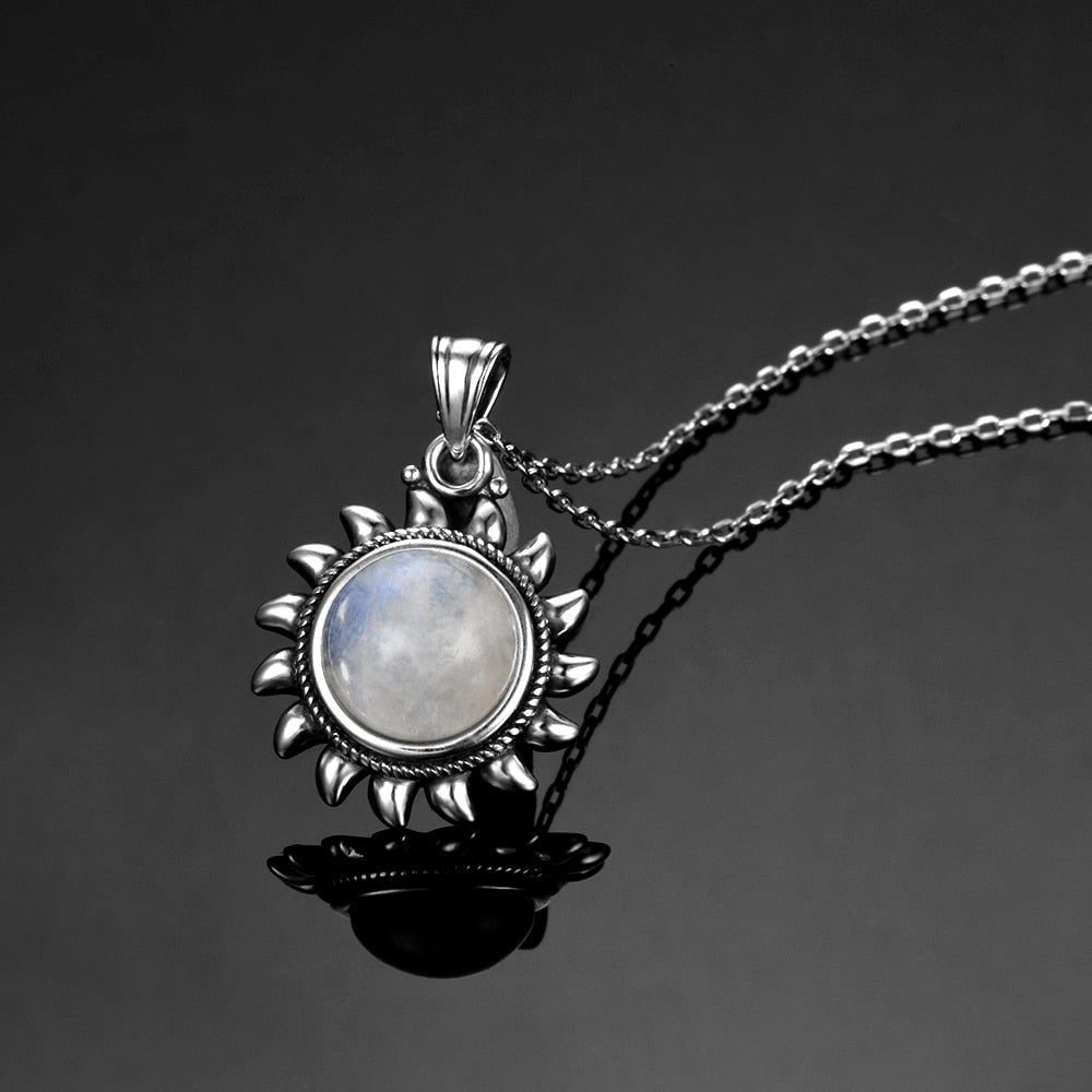 Pendentif 'Douceur Lunaire' - Argent & Pierre de lune