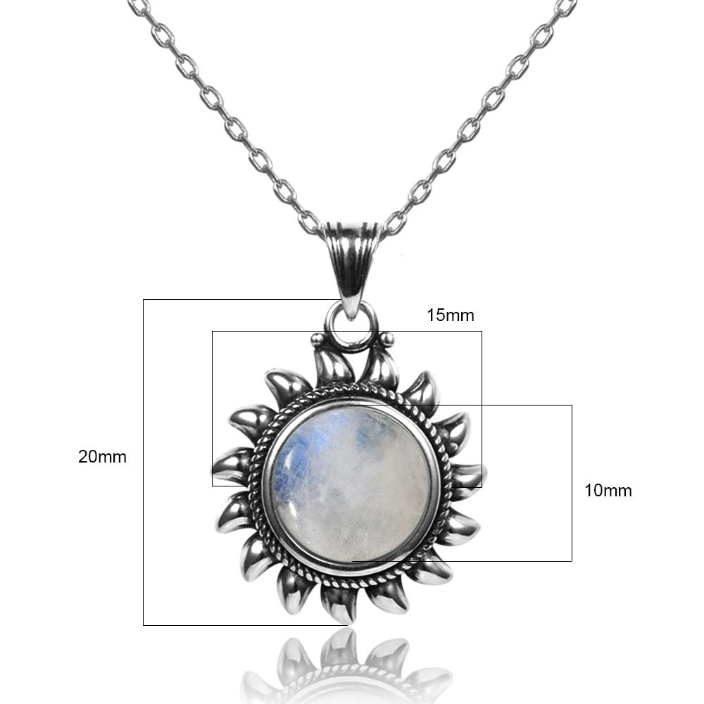 Pendentif 'Douceur Lunaire' - Argent & Pierre de lune