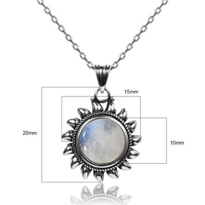 Pendentif 'Douceur Lunaire' - Argent & Pierre de lune