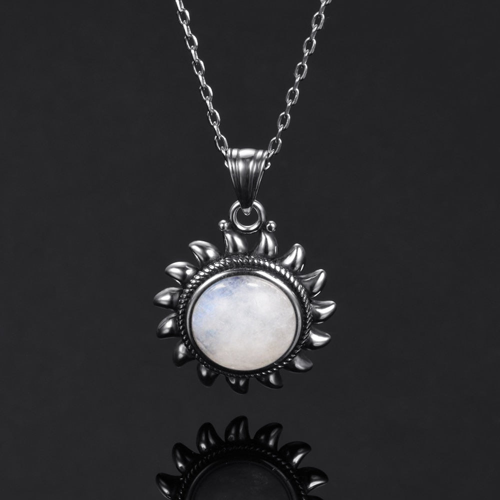 Pendentif 'Douceur Lunaire' - Argent & Pierre de lune