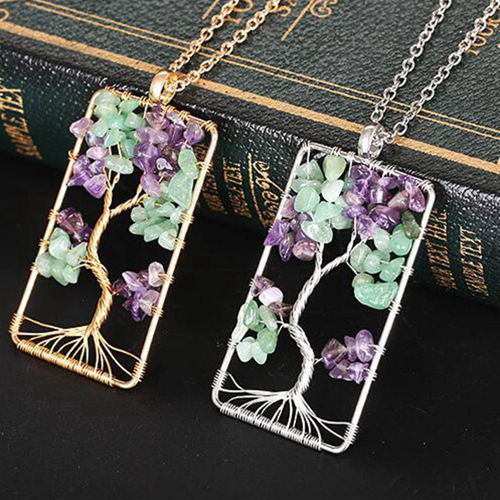 Pendentif 'Esprit de la Nature' - Aventurine & Améthyste