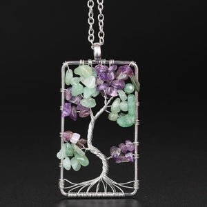 Pendentif 'Esprit de la Nature' - Aventurine & Améthyste