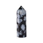 Baguette en Obsidienne 'Flocon de Neige' - Ancrage & Protection