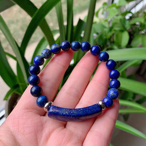 Bracelet en Lapis Lazuli - Expansion du 7ème Chakra