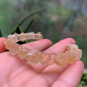 Bracelet d'Abondance Financière en Citrine Brute