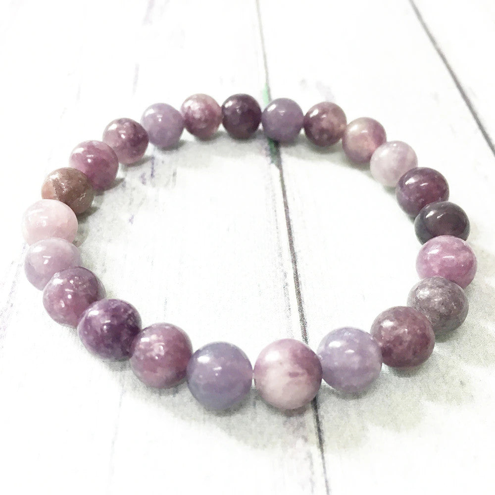 Bracelet en Lépidolite - Harmonie des Énergies