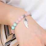 Bracelet 'Présence Angélique' - Quartz Rose & Amazonite