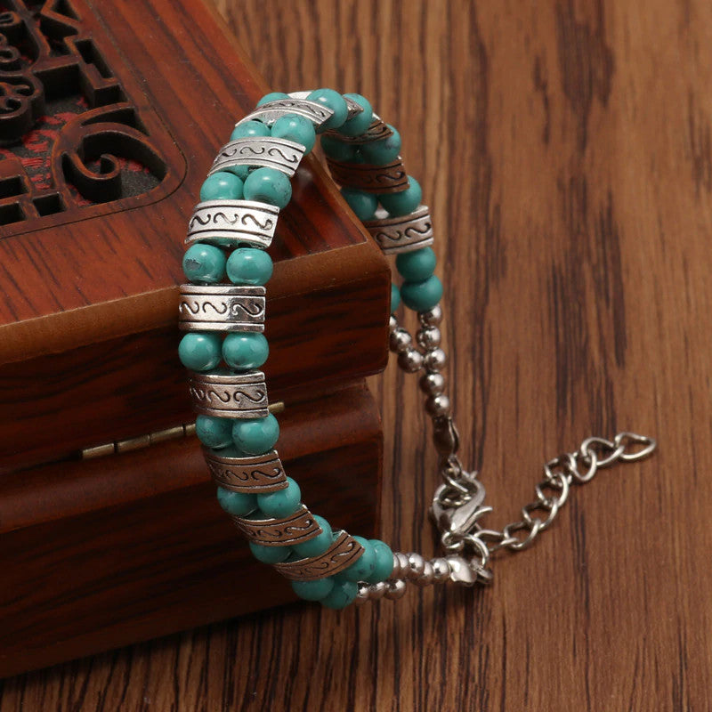 Bracelet en Turquoise - Protection & Harmonie