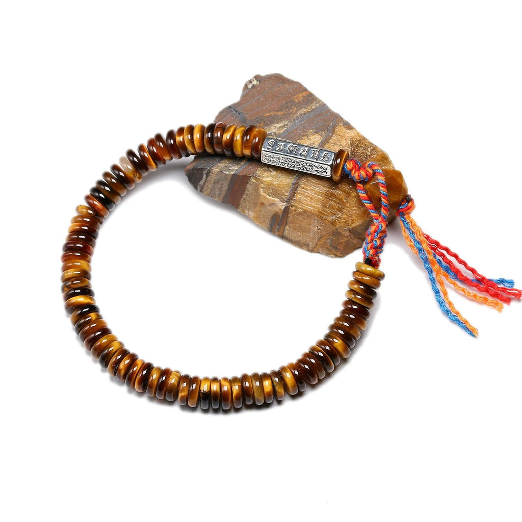 Bracelet Tibétain en Œil de Tigre