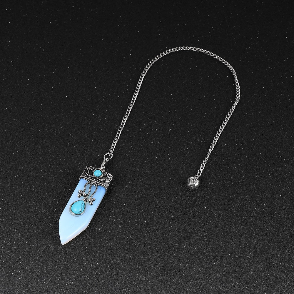Pendule de Purification en Opale Bleue