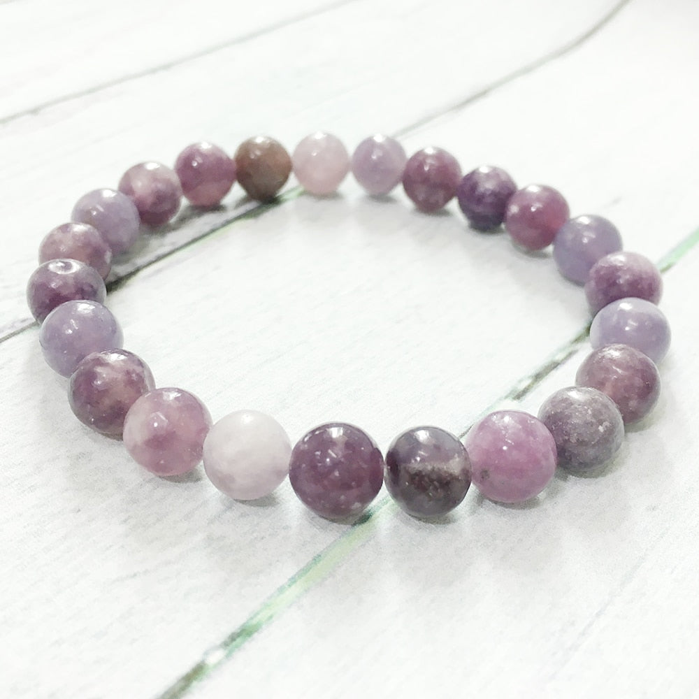 Bracelet en Lépidolite - Harmonie des Énergies