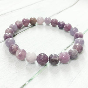 Bracelet en Lépidolite - Harmonie des Énergies