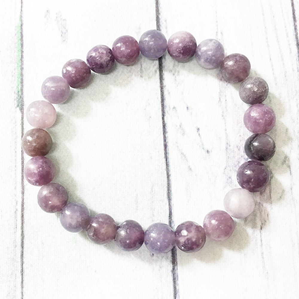 Bracelet en Lépidolite - Harmonie des Énergies