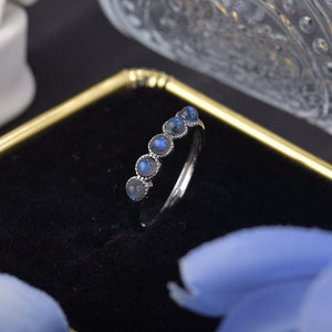 Bague en Labradorite - Absorbe les Énergies Négatives