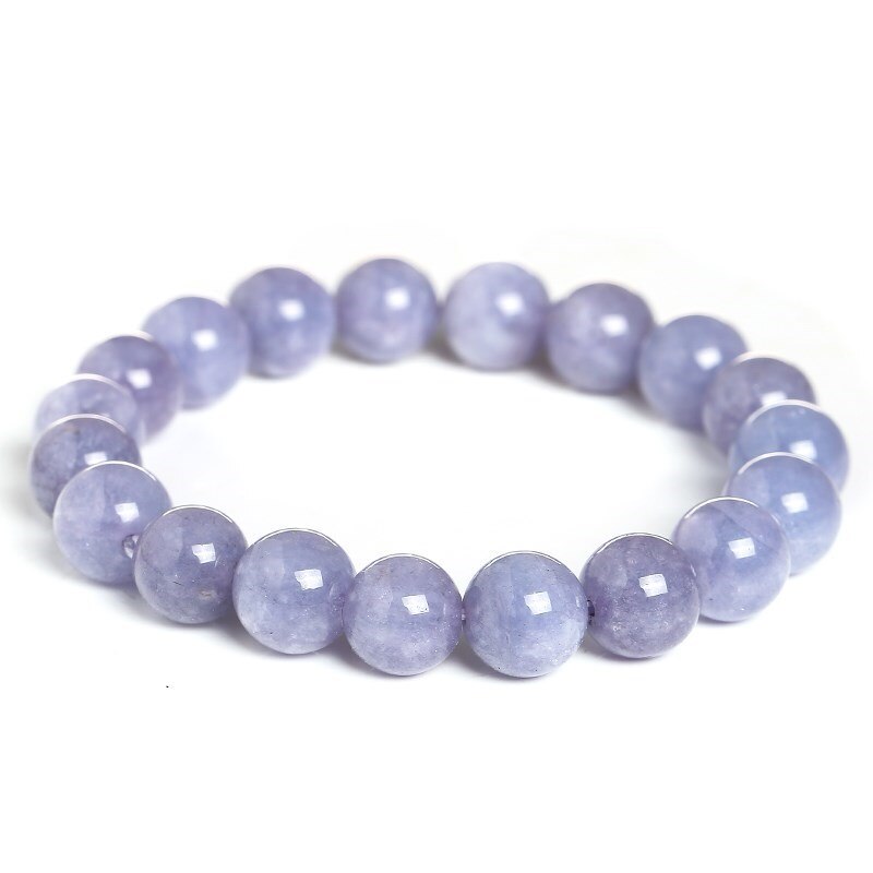 Bracelet en Calcédoine Violette - Guérison Karmique