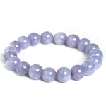 Bracelet en Calcédoine Violette - Guérison Karmique