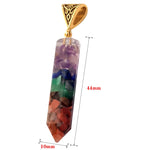 Pendentif Orgonite - Pierres des 7 Chakras