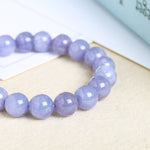 Bracelet en Calcédoine Violette - Guérison Karmique
