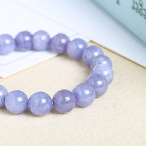 Bracelet en Calcédoine Violette - Guérison Karmique
