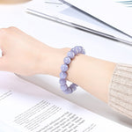 Bracelet en Calcédoine Violette - Guérison Karmique