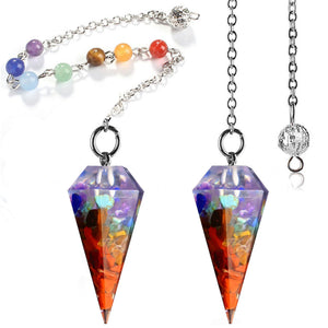 Pendule-Orgonite de Guérison des Chakras