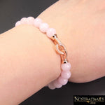 Bracelet Amour Sans Limite en Quartz Rose - Strand Bracelets