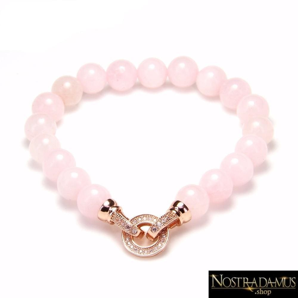 Bracelet Amour Sans Limite en Quartz Rose - Strand Bracelets