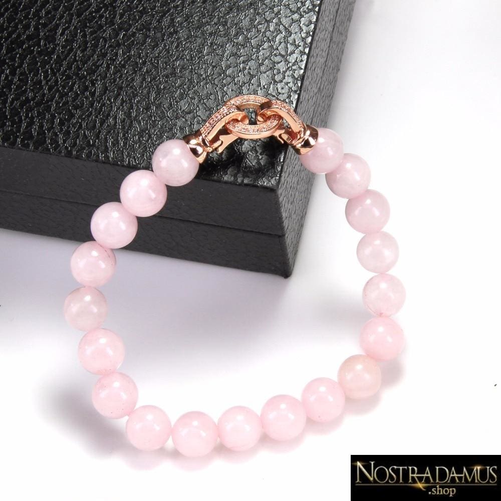 Bracelet Amour Sans Limite en Quartz Rose - Strand Bracelets