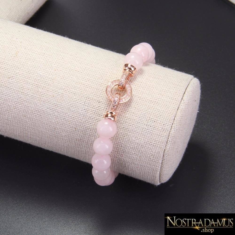 Bracelet Amour Sans Limite en Quartz Rose - Strand Bracelets