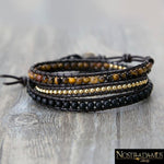 Triple Bracelet Protection & Action en il-de-Tigre - Wrap Bracelets