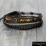 Triple Bracelet Protection & Action en il-de-Tigre - Wrap Bracelets