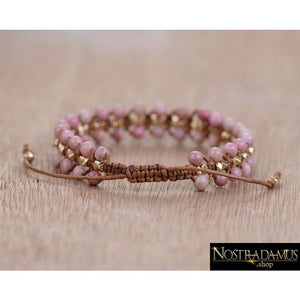 Bracelet Tendresse & Douceur en Rhodonite - Wrap Bracelets